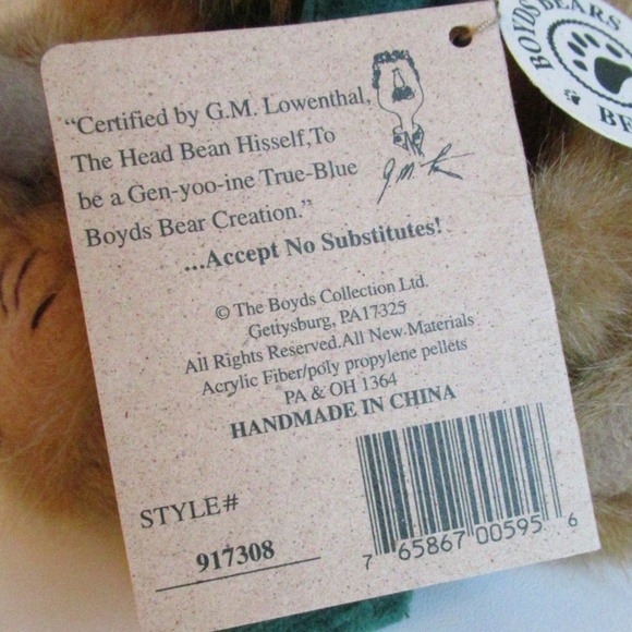 "CZ Comet" Boyds Bears - Picture 10 of 12